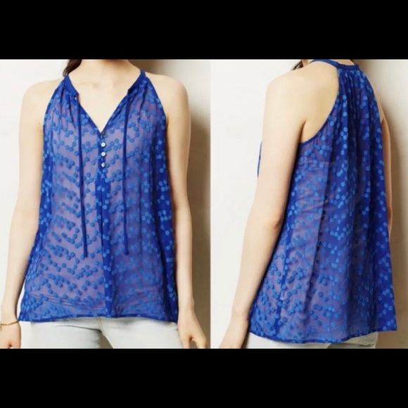 Zoa Tops - 2/$9🎉Zoa 100% Silk Tie Neck Top, Sheer